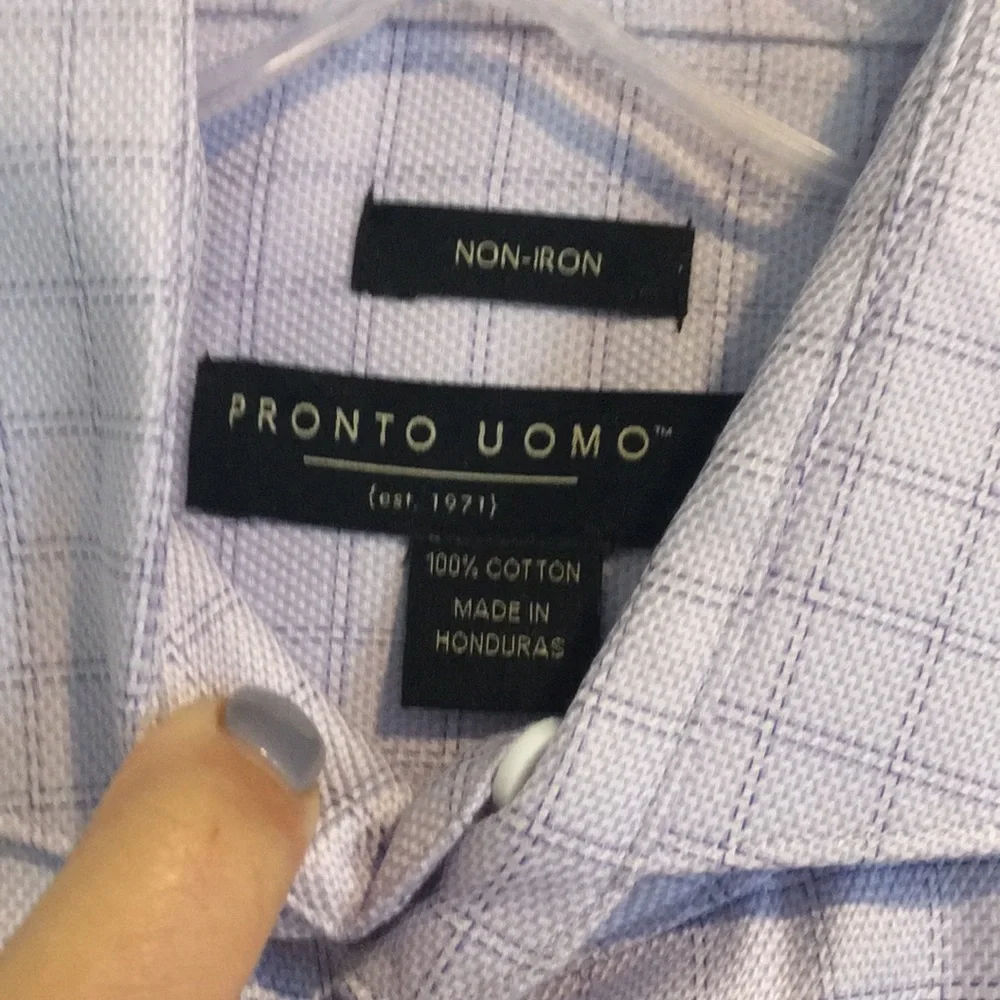 Non-iron Pronto Uomo Button down Shirt - Picture 2 of 4